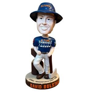 David Bolstad Bobblehead Stihl Ceramic Doll ESPN Timbersports 2003 Series Champ
